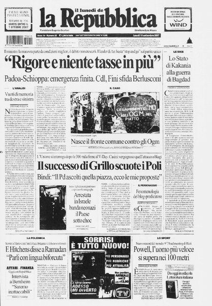 Il lunedì de La repubblica